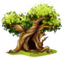 Magical Oak Fairy Tale Tree Sticker