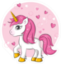 Magical Pink Unicorn Sticker