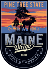 Maine Banner Sticker
