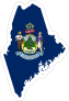 Maine Flag State Sticker