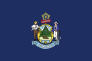 Maine Me State Flag Sticker
