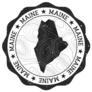Maine Outdoor Stamp Sticker