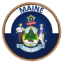Maine Seal Illustration Sticker