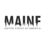 Maine United States Of America Lettering Sticker