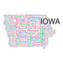Major Cities In The State Of Iowa Sticker