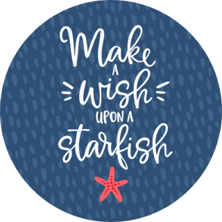 Make A Wish Starfish Sticker