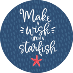 Make A Wish Starfish Sticker