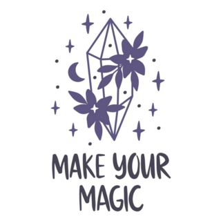 Make Your Magic Celestial Crystal Sticker