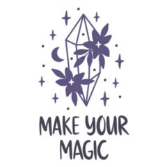 Make Your Magic Celestial Crystal Sticker