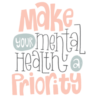Make Your Mental Health a Priority Lettering Sticker