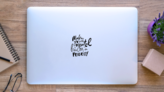 Make Your Mental Health a Priority Sticker on a Laptop (New) example