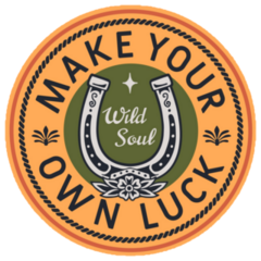 Make Your Own Luck Horseshoe Western Sticker