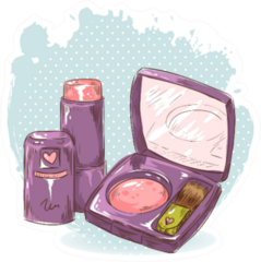 Makeup Illustration Sticker
