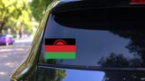 Malawi Flag Sticker on a Rear Car Window (New) example
