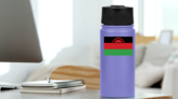 Malawi Flag Sticker on a Water Bottle (New) example