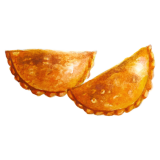 Malay Traditional Puff Called Karipap Sticker