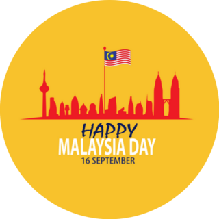 Malaysia Day And Malaysia Flag Sticker