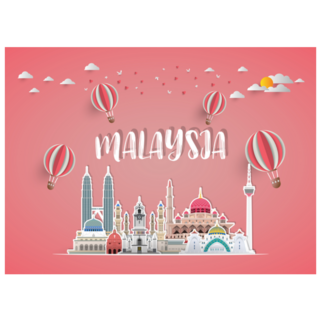 Malaysia Landmark Global Travel And Journey Sticker