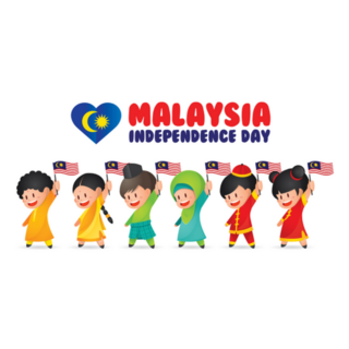 Malaysia National Independence Day Cute illustration Sticker