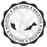 Malaysia Outdoor Stamp Round Sticker