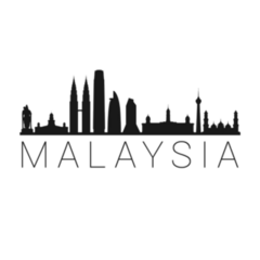 Malaysia Skyline Silhouette City Sticker