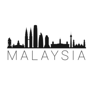 Malaysia Skyline Silhouette City Sticker