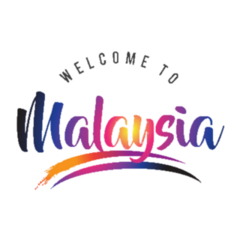 Malaysia Welcome To Vibrant Modern Colors Sticker
