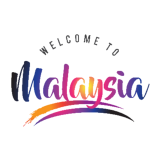 Malaysia Welcome To Vibrant Modern Colors Sticker