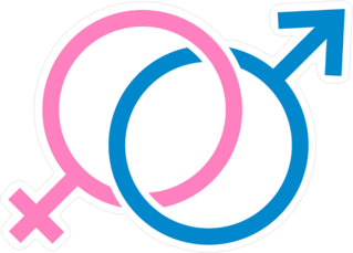 Male And Female Symbol Love Sticker