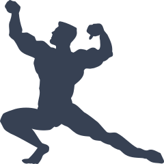 Male Body Builder Sticker