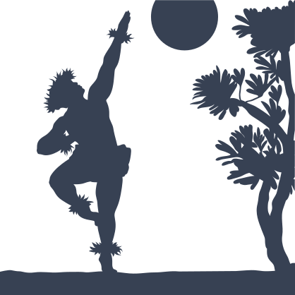 Male Hula Dancer Sticker