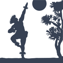 Male Hula Dancer Sticker