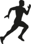 Male Runner Silhouette Sticker