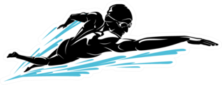 Male Swimming Front Crawl Sticker