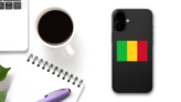 Mali Flag Sticker on a Phone (New) example