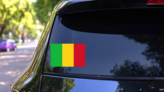 Mali Flag Sticker on a Rear Car Window (New) example