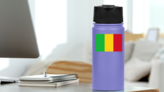 Mali Flag Sticker on a Water Bottle (New) example