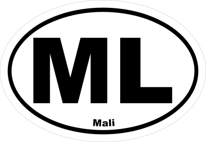 Mali Ml Oval Sticker