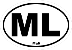 Mali Ml Oval Sticker