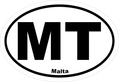 Malta Mt Oval Sticker