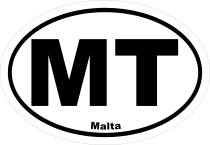 Malta Mt Oval Sticker