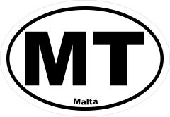 Malta Mt Oval Sticker