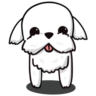 Maltese Beard Sticker