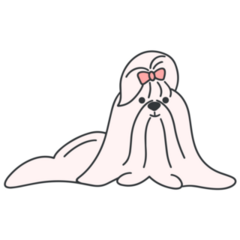 Maltese Fluffy Sticker