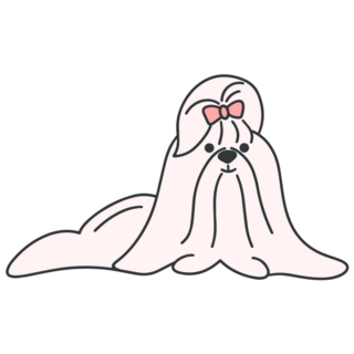 Maltese Fluffy Sticker