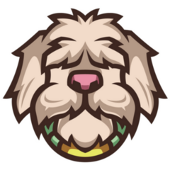 Maltese Mascot Logo Sticker