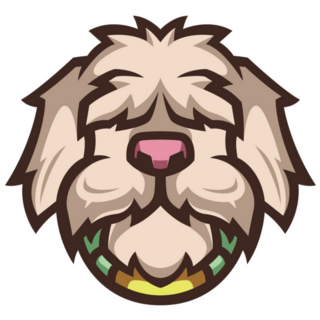 Maltese Mascot Logo Sticker