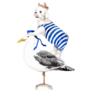 Maltese On Sea Gull Sticker.