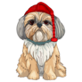 Maltese Shih Tzu Hat Sticker