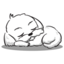 Maltese Sleeping Sticker